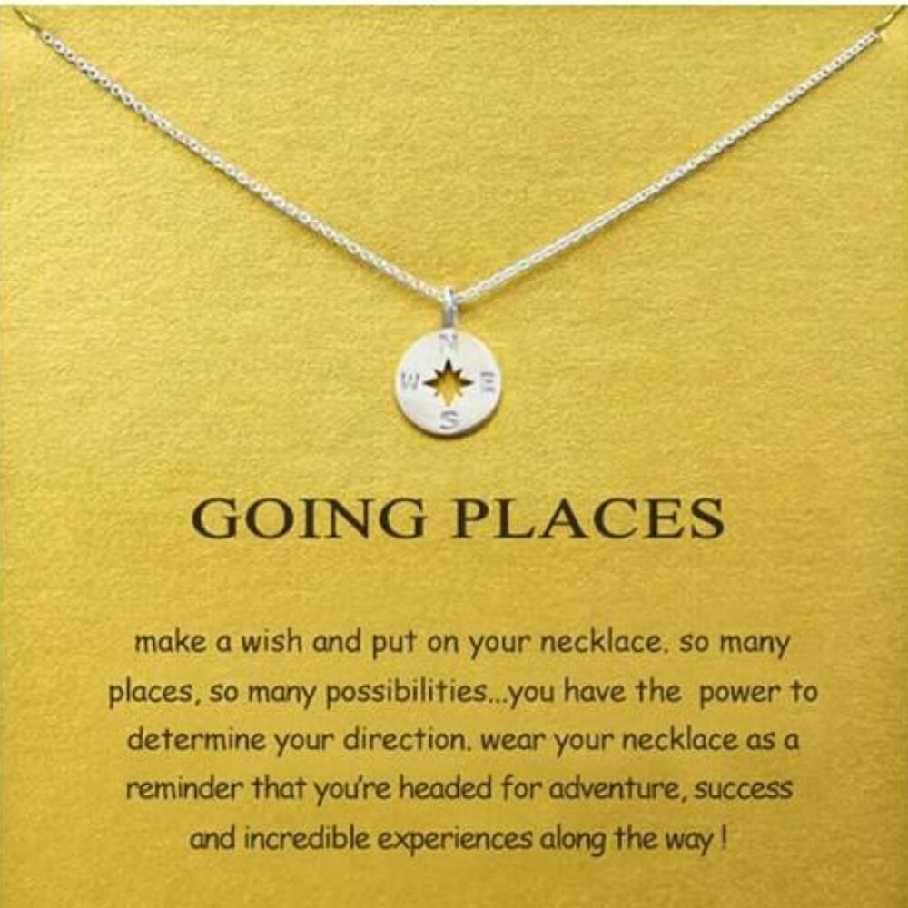 Compass Pendant Necklace – “Going Places” Adventure-Inspired Jewelry Minimal